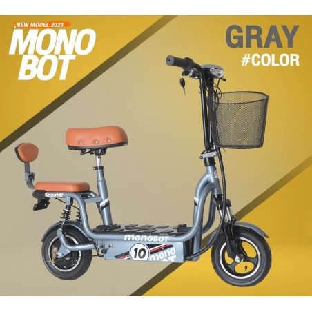 monobot จักรยานไฟฟ้า สีเทา